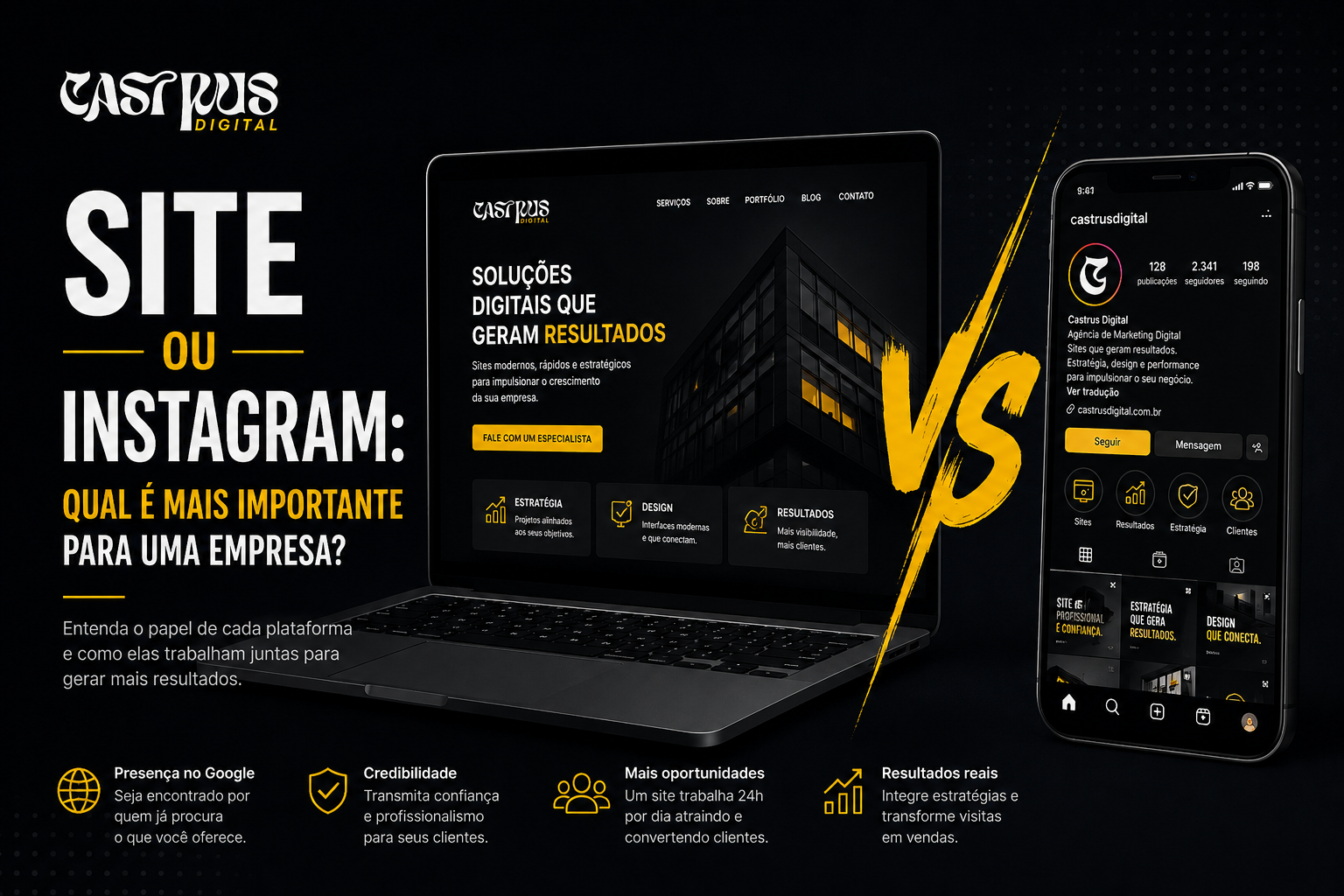 Site ou Instagram: qual é mais importante para uma empresa?